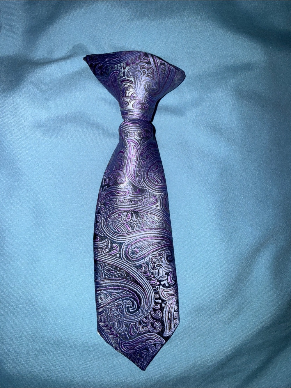 Baby snap on tie| purple